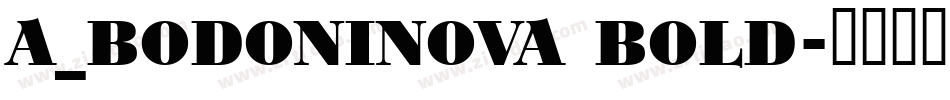 a_BodoniNova Bold字体转换